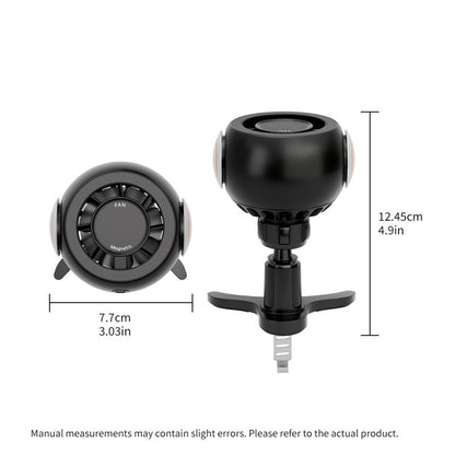 FC19 4 in 1 Multi-functional Car Air Outlet Magnetic Phone Holder Cooling Fan