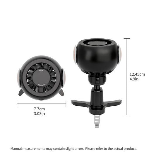 FC19 4 in 1 Multi-functional Car Air Outlet Magnetic Phone Holder Cooling Fan
