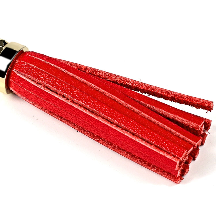 LS01 Porte-clés en alliage de zinc avec pompon, pendentif de sac de voiture