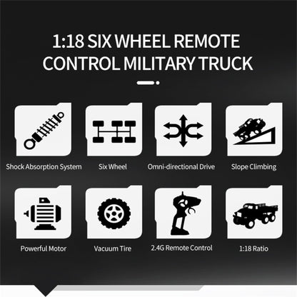 JJR/C 1:18 2.4Ghz 4 Channel Remote Control Dongfeng 7 Six-wheeled Armor Truck Vehicle Toy, Dongfeng 7 (Yellow)