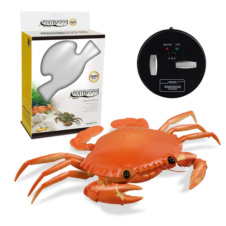 9995 Télécommande à capteur infrarouge, crabe simulé créatif, jouet électrique délicat pour enfants, crabe (jaune), crabe (vert)