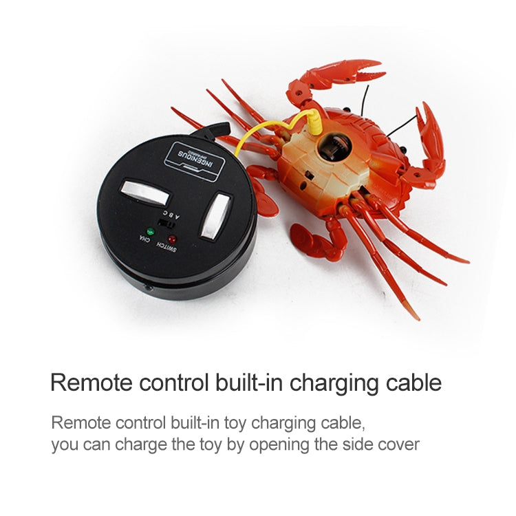 9995 Télécommande à capteur infrarouge, crabe simulé créatif, jouet électrique délicat pour enfants, crabe (jaune), crabe (vert)
