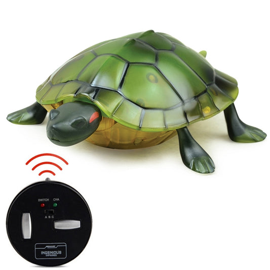 9993 Télécommande à capteur infrarouge Tortue simulée Créative Enfants Électrique Jouet Farceur Modèle, Tortue (vert), Tortue (jaune)