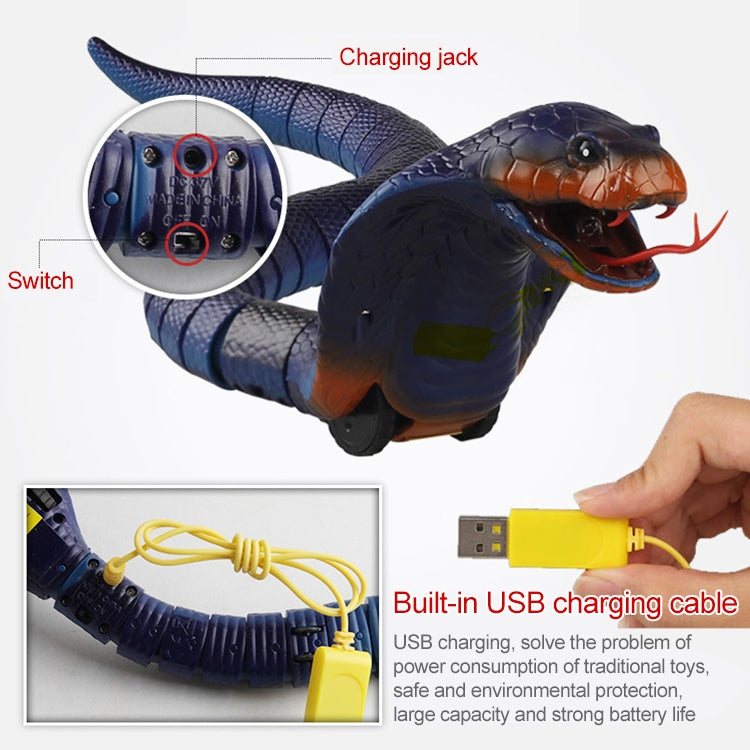 8808B Infrared Sensor Remote Control Simulated Cobra Creative Children Electric Tricky Toy Model, Cobra