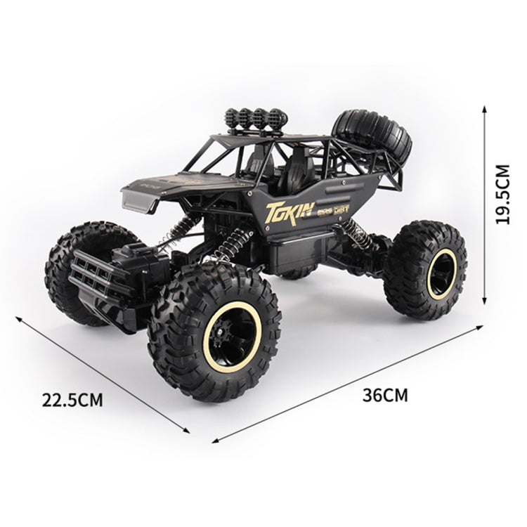 HD6026 1:12 Large Alloy Climbing Car Mountain Cross-country Four-wheel Drive Remote Control Car Toy, Size: 37cm, HD6026 1:12(Red), HD6026 1:12(Silver), HD6026 1:12(Black), 6255 2.4GHz 1:16(Green), HD6026 1:12(Gold)