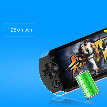 X6 4.3 inch Screen Retro Portable Game Console with 3MP Camera, Built-in 10000 Games, Supports E-book / Recording / Music Playing / Video Playing, X6