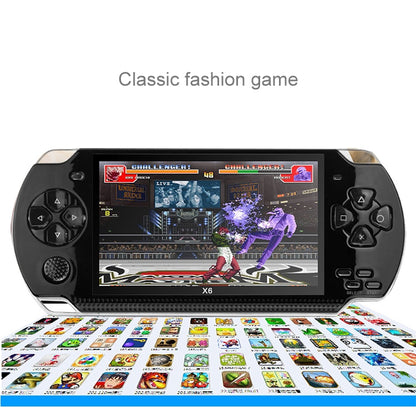 X6 4.3 inch Screen Retro Portable Game Console with 3MP Camera, Built-in 10000 Games, Supports E-book / Recording / Music Playing / Video Playing, X6