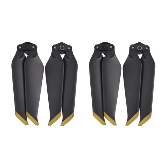 زوجان من مراوح 8743F منخفضة الضوضاء وسريعة الفك لطائرة DJI Mavic 2 Pro / Zoom، وزوجان باللون الذهبي لطائرة DJI Mavic 2، وزوجان باللون الفضي لطائرة DJI Mavic 2