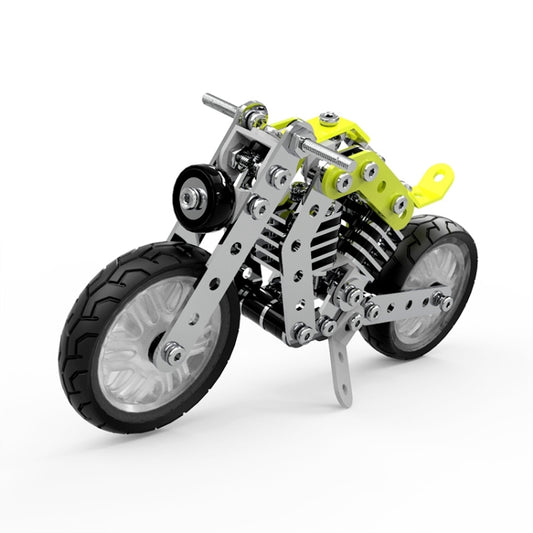 MoFun SW-002 158 PCS Briques de construction DIY Moto Halley en acier inoxydable, SW-002 Moto Halley