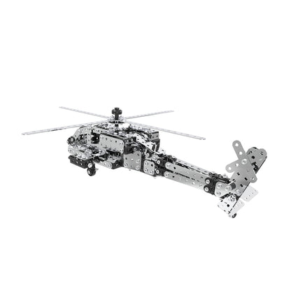 MoFun SW-021 DIY Stainless Steel AH-64 Helicopter Gunship Assembling Blocks, SW-021 AH-64 Helicopter Gunship