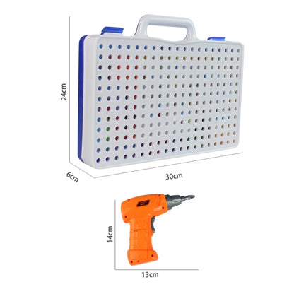 MoFun 608 237 PCS DIY Disassembly Screw Nut Electric Drill Jigsaw Puzzle Educational Toys with Nut Electric, 608 237 PCS