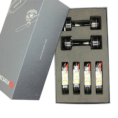Flycolor Raptor Series Power Set, Includes 4 PCS 20A Speed Controllers + 4 PCS 2300KV Motors + 4 PCS 5045 Propellers, 2300KV