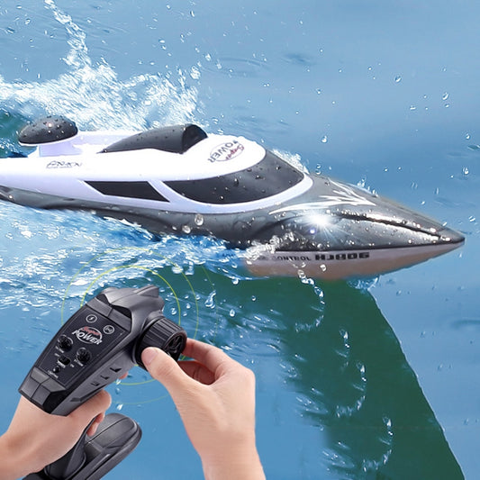 HongXunJie HJ806 2.4Ghz Water Cooling High Speed Racing Boats with Remote Controller, Auto Flip Function, 200m Control Distance