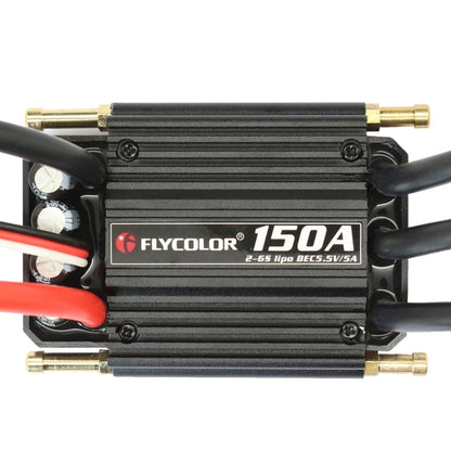 Flycolor Flymoster Series 150A 2-6S Waterproof Electronic Speed Controller for RC Boat, 150A 2-6S