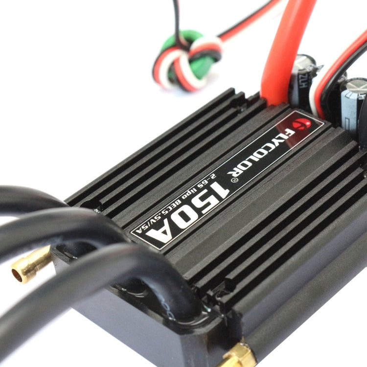 Flycolor Flymoster Series 150A 2-6S Waterproof Electronic Speed Controller for RC Boat, 150A 2-6S
