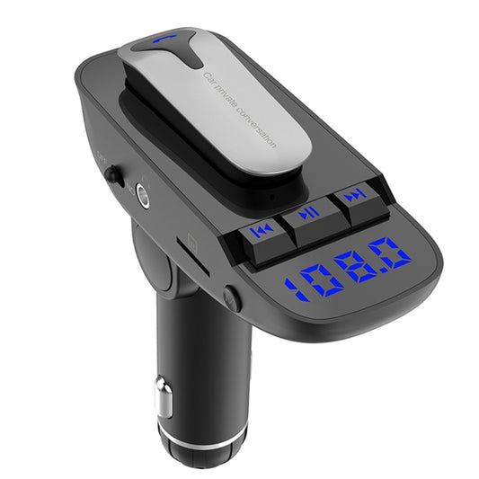Kit de voiture mains libres 2-en-1 ER9, casque Bluetooth sans fil, chargeur double USB, émetteur FM, lecteur de musique MP3, ER9