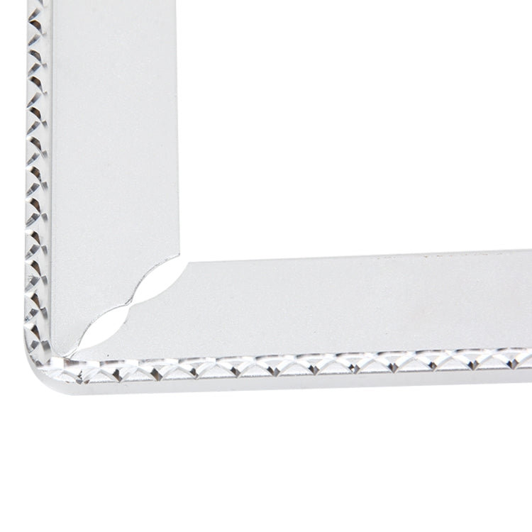 2 cadres de plaque d'immatriculation de voiture, cadres de plaque d'immatriculation de voiture, support de plaque d'immatriculation universel, accessoires de voiture, cadre de plaque d'immatriculation en alliage d'aluminium