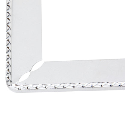 2 cadres de plaque d'immatriculation de voiture, cadres de plaque d'immatriculation de voiture, support de plaque d'immatriculation universel, accessoires de voiture, cadre de plaque d'immatriculation en alliage d'aluminium