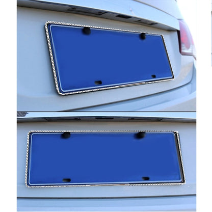 2 cadres de plaque d'immatriculation de voiture, cadres de plaque d'immatriculation de voiture, support de plaque d'immatriculation universel, accessoires de voiture, cadre de plaque d'immatriculation en alliage d'aluminium