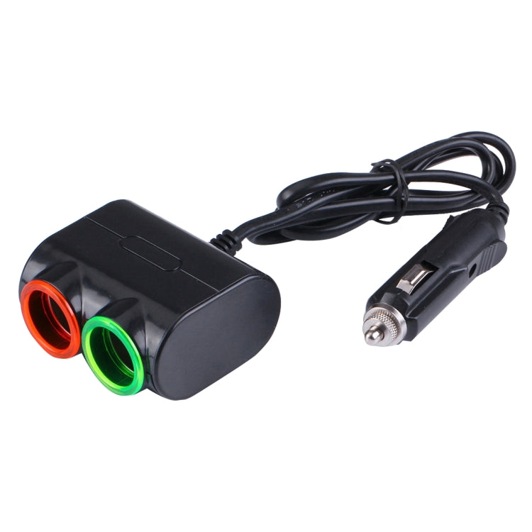 Olesson Chargeur de voiture USB 1,2 A pour allume-cigare avec lumière LED colorée, design épuré, 1631