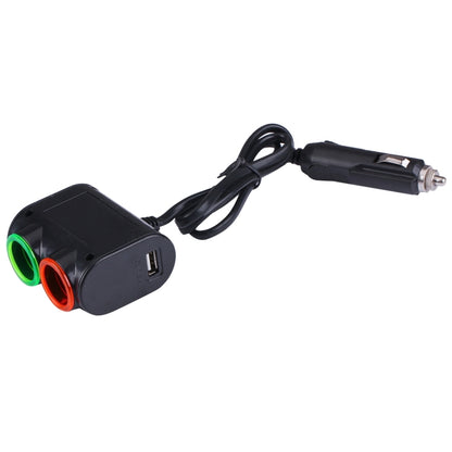 Olesson Chargeur de voiture USB 1,2 A pour allume-cigare avec lumière LED colorée, design épuré, 1631