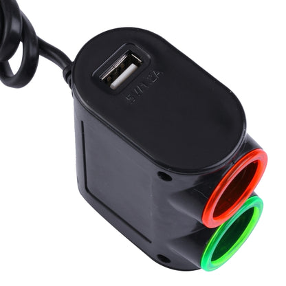 Olesson Chargeur de voiture USB 1,2 A pour allume-cigare avec lumière LED colorée, design épuré, 1631