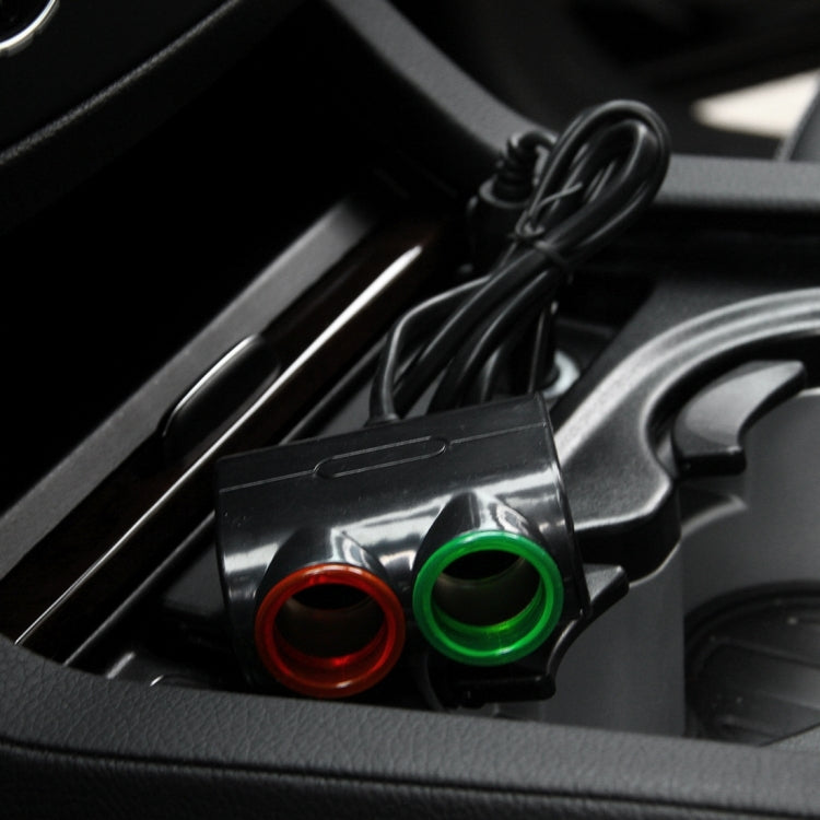 Olesson Chargeur de voiture USB 1,2 A pour allume-cigare avec lumière LED colorée, design épuré, 1631