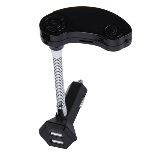 Kit transmetteur FM Bluetooth de voiture GT86 avec double chargeur USB, compatible avec écran LCD / lecture de musique sur carte TF / mains libres, GT86 (Noir), GT86 (Or), GT86 (Argent)