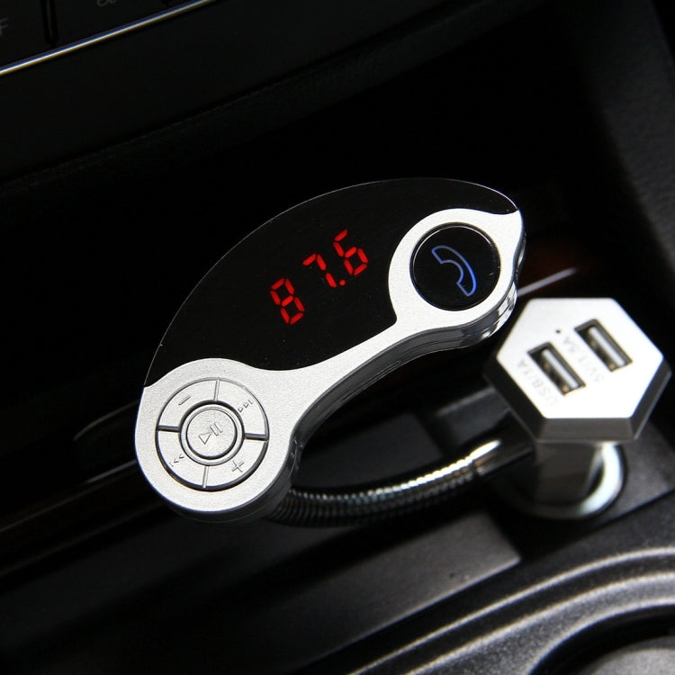 GT86 Dual USB Charger Car Bluetooth FM Transmitter Kit, Support LCD Display / TF Card Music Play / Hands-free, GT86 (Silver), GT86 (Black), GT86 (Gold)