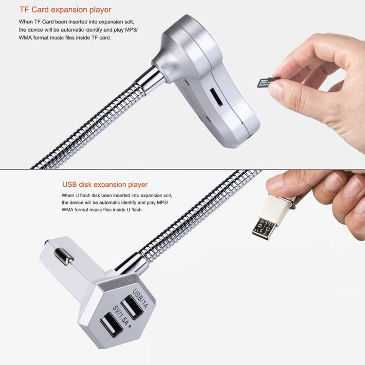 GT86 Dual USB Charger Car Bluetooth FM Transmitter Kit, Support LCD Display / TF Card Music Play / Hands-free, GT86 (Silver), GT86 (Black), GT86 (Gold)