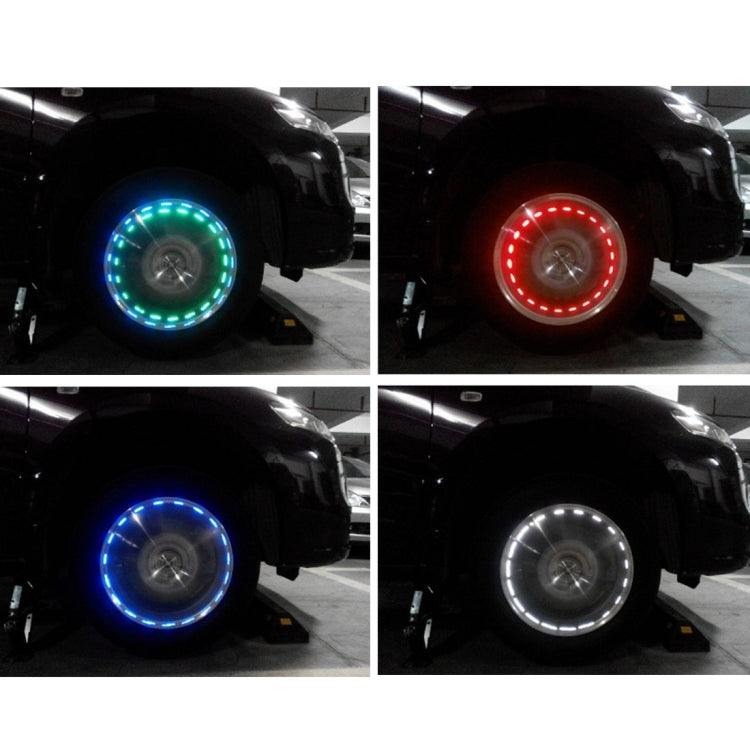Solar Car Tyre Tire Inflating Valve Decorative Lighting Hot Wheels Strobe Flashing LED Light Lamp, 1PC  Flashing LED Light