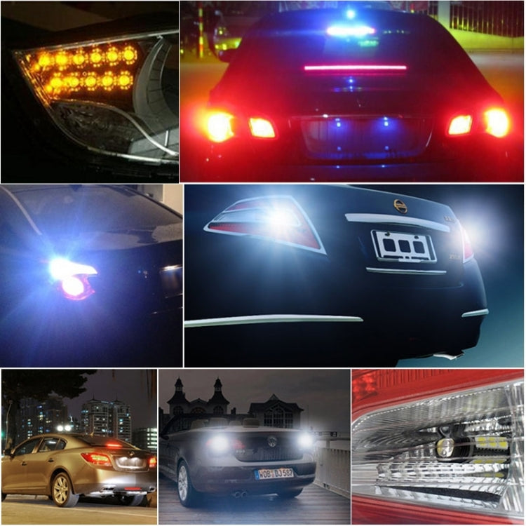 2 PCS DC 12V 10W 6000K Circular Car DRL Daytime Running Lights Lamp, White + Ice Blue, White + Yellow