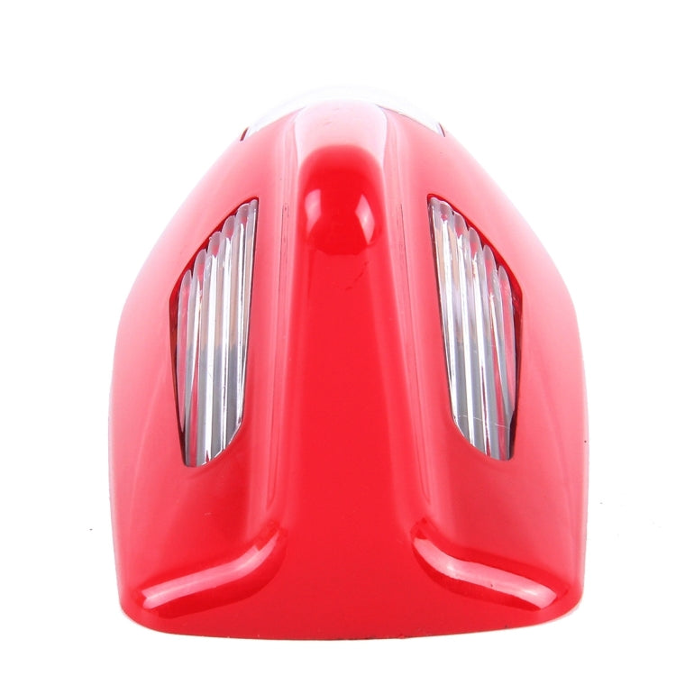 Solar Colorful Light Anti Collision Shark Fin Car Taillight LED Flash Warning Light Caution Light
