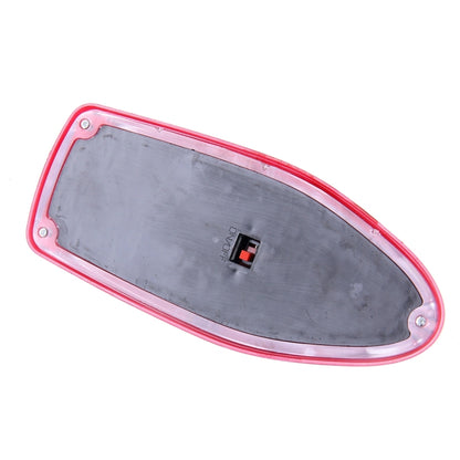 Solar Colorful Light Anti Collision Shark Fin Car Taillight LED Flash Warning Light Caution Light