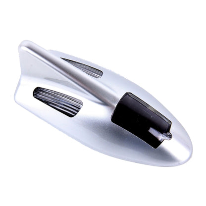 Solar Colorful Light Anti Collision Shark Fin Car Taillight LED Flash Warning Light Caution Light