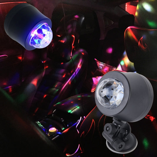 5V 6W Colorful Car Decoration DJ Light Sound Activated Strobe Effect Atmosphere Light Star Music Light Lamp with 6 RGB LED Lights, Cable Length:4m, Sound Activated Atmosphere Light