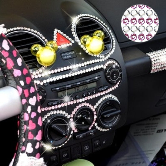 Pegatinas de diamantes de imitación brillantes de 4 mm para decorar coches y teléfonos móviles.