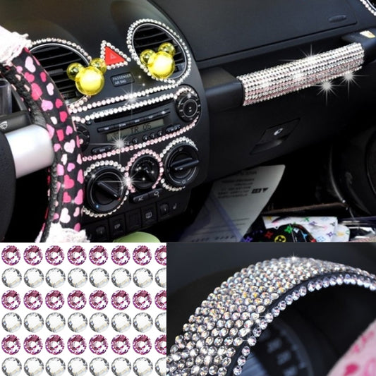 Pegatinas de diamantes de imitación brillantes de 4 mm para decorar coches y teléfonos móviles.