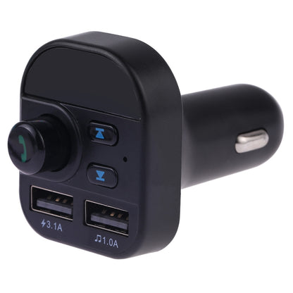 805E Kit mains libres Bluetooth transmetteur FM voiture avec double chargeur USB, lecteur de musique MP3, supporte les appels mains libres et la lecture de musique sur carte TF / disque U, 805E