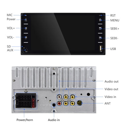 848V 16 7 inch Multi-touch Screen Car GPS Navigator, Support TF Card / USB / AUX / MP5 Player / Android & iPhone Mirror Links, 848V