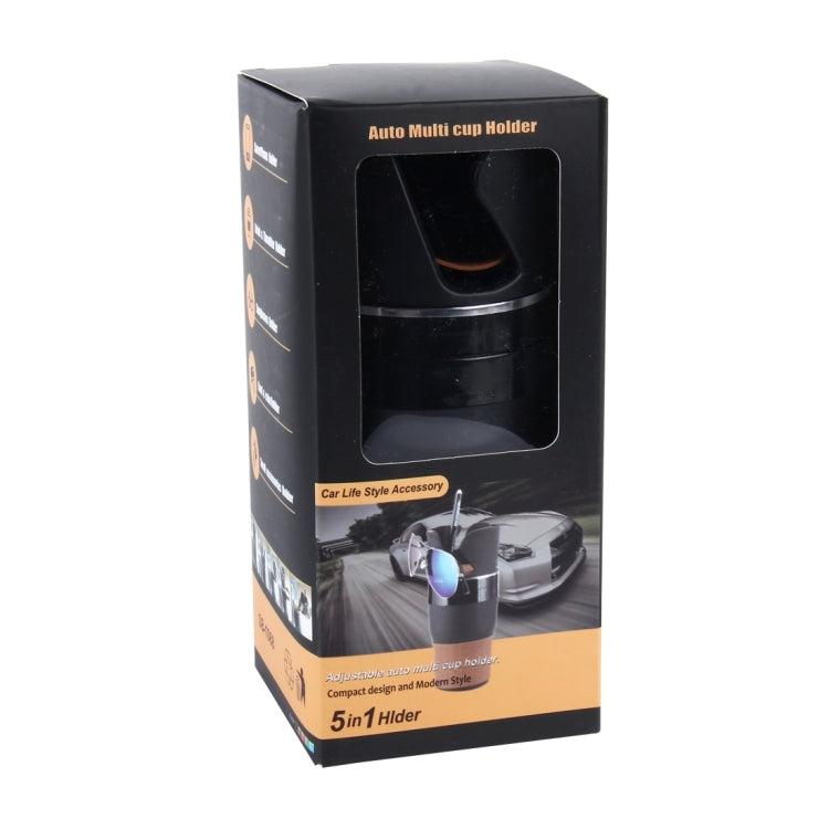 SB-1088 5 in 1 Auto Multi-functional Cup Holder Smartphone Drink Sunglasses Card Coin Small Accessories Holder, SB-1088(Green), SB-1088(Black), SB-1088(Pink), SB-1088(Blue）