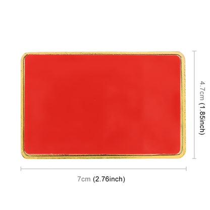 Universal Car Canada Flag Rectangle Shape VIP Metal Decorative Sticker, Canada Flag (Gold)
