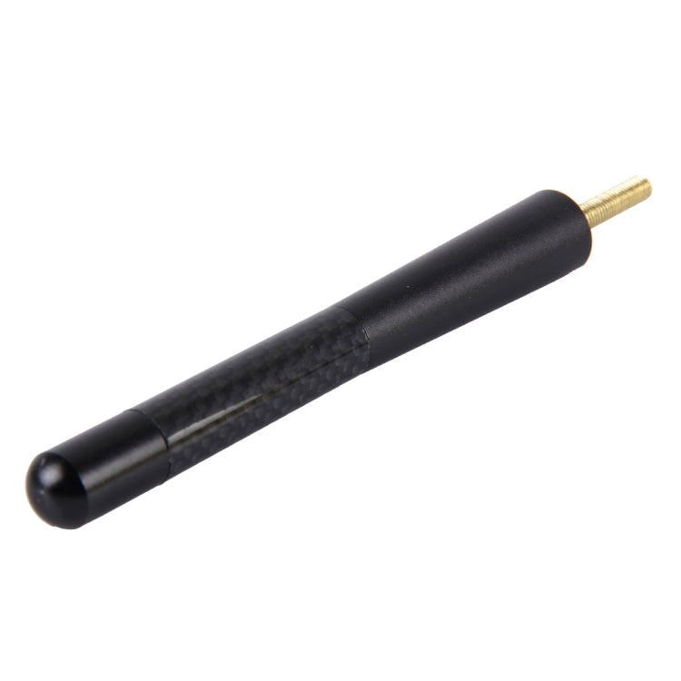 Carbon-Fiber-Aluminium-Kurzantenne Poliert Universal-Schraubfuß (Große Ausführung), 12 cm