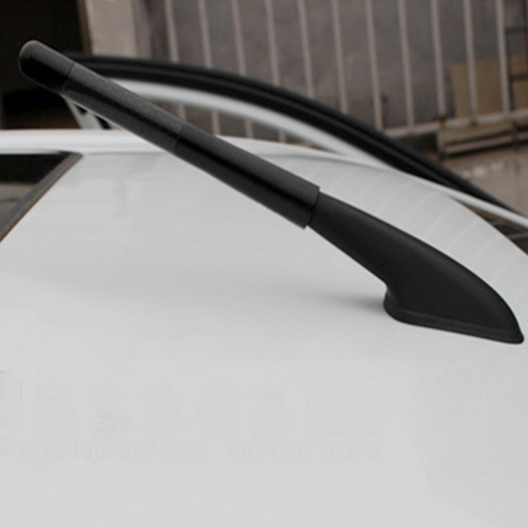 Carbon-Fiber-Aluminium-Kurzantenne Poliert Universal-Schraubfuß (Große Ausführung), 12 cm