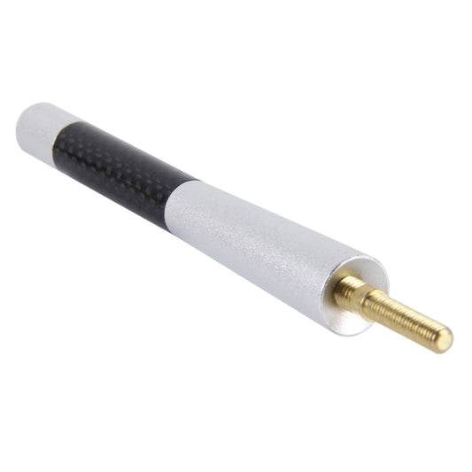 Antenne courte en aluminium et fibre de carbone, polie, vis universelles (grande taille), 12 cm