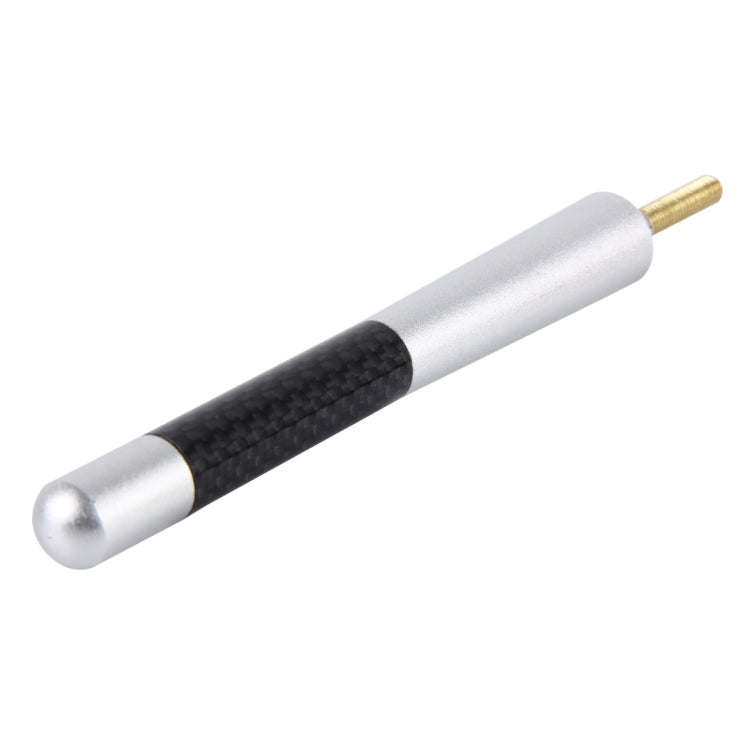 Antenne courte en aluminium et fibre de carbone, polie, vis universelles (grande taille), 12 cm