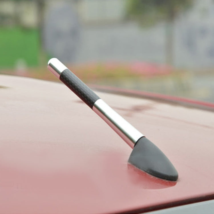Antenne courte en aluminium et fibre de carbone, polie, vis universelles (grande taille), 12 cm