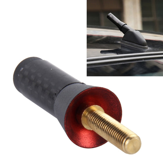 Antenne courte en fibre de carbone et aluminium polie, vis universelles (petite taille), 3,4 cm