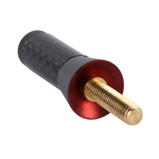 Antenne courte en fibre de carbone et aluminium polie, vis universelles (petite taille), 3,4 cm