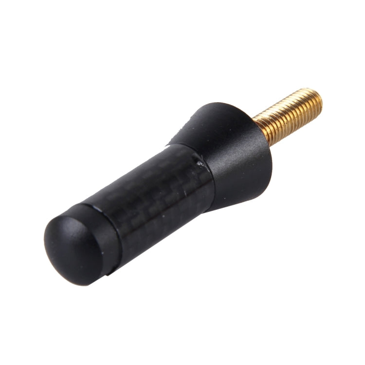 Antenne courte en fibre de carbone et aluminium polie, vis universelles (petite taille), 3,4 cm